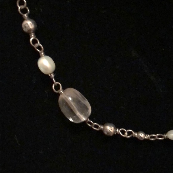 Silpada Sterling Silver and crystal 18” necklace - Picture 2 of 2